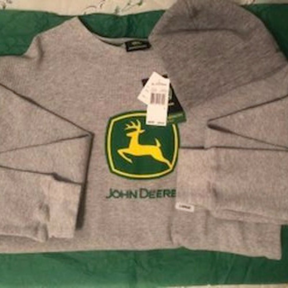 Long Sleeve John Deere Henley with Beanie